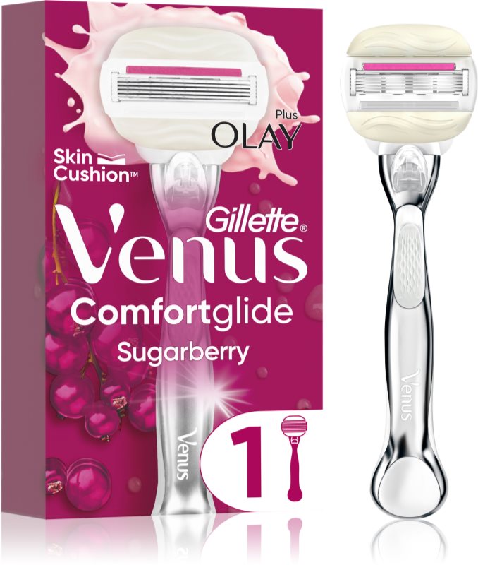 Gillette Venus ComfortGlide Sugarberry aparat de ras cu capăt interschimbabil 1 buc