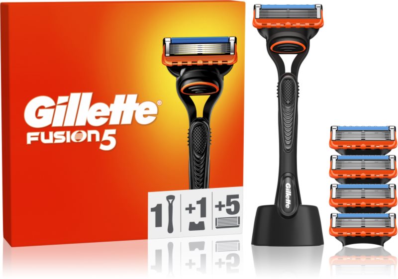 Gillette Fusion5 aparat de ras cu suport + lame de rezervă 5 buc