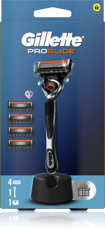 Gillette ProGlide aparat de ras cu suport + lame de rezervă 4 buc