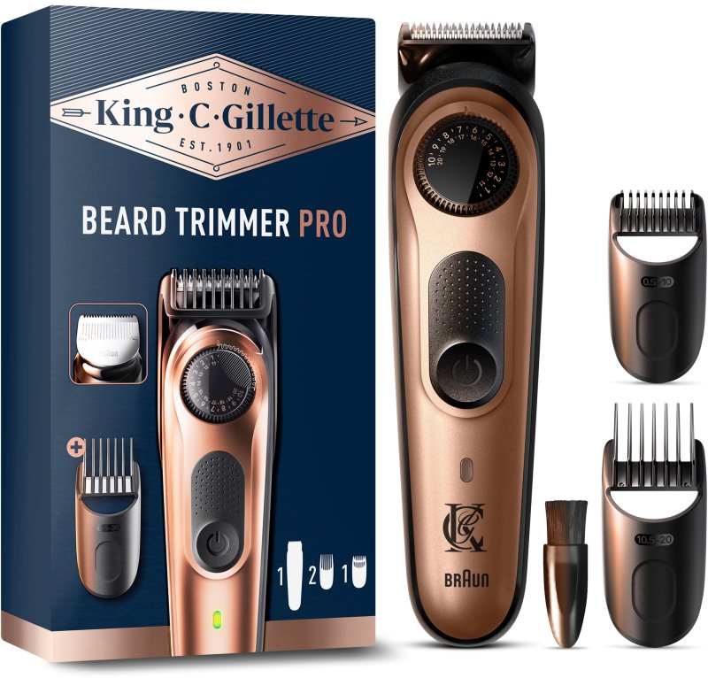 Gillette King C. Beard Trimmer PRO de tuns barba pentru barbati 1 buc