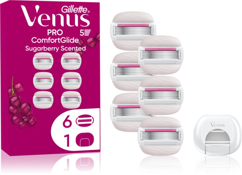 Gillette Venus PRO ComfortGlide Sugarberry rezerva Lama + capac de protecție