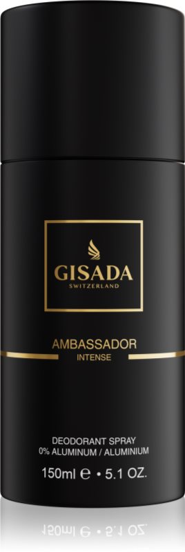 Gisada Ambassador Intense deodorant spray fără aluminiu pentru bărbați 150 ml