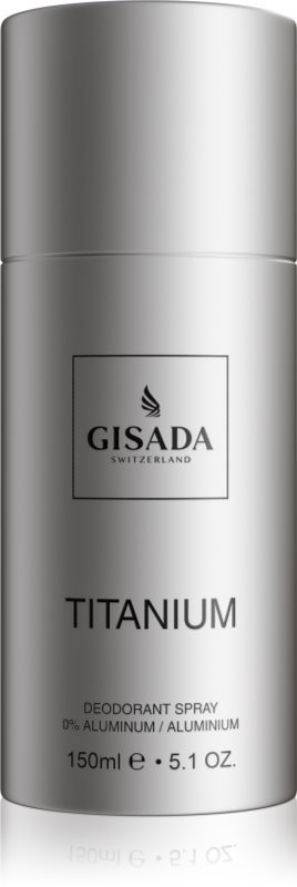 Gisada Titanium deodorant spray fără aluminiu pentru bărbați 150 ml