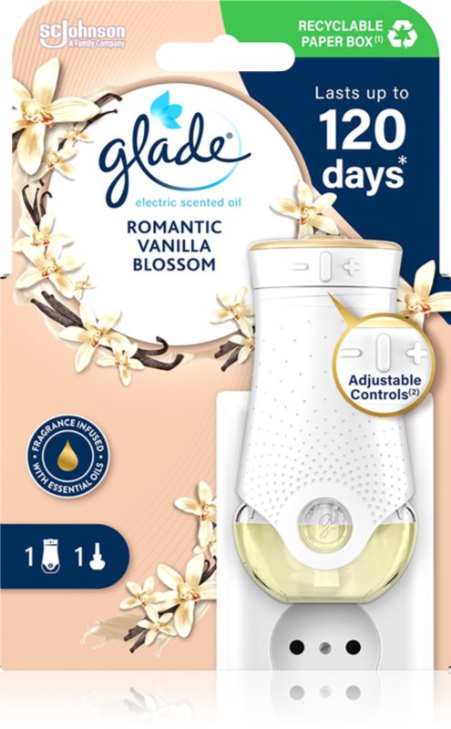 GLADE Romantic Vanilla Blossom difuzor electric 20 ml