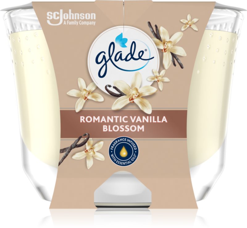 GLADE Romantic Vanilla Blossom lumânare parfumată