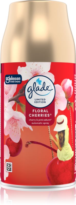 GLADE Automatic Floral Cherries automat de odorizare a aerului rezervă 269 ml