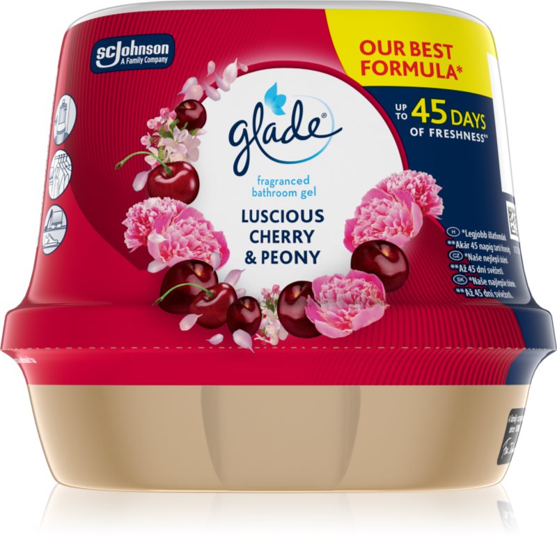 GLADE Luscious Cherry & Peony gel parfumat pentru baie 180 g