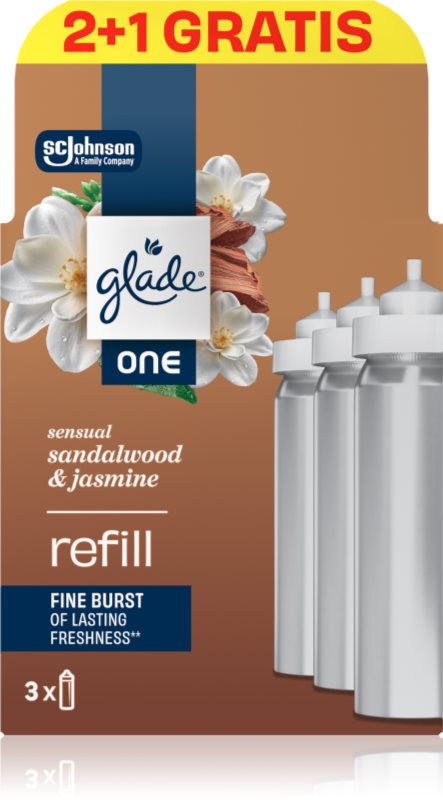 GLADE ONE Sensual Sandalwood & Jasmine rezervă de reumplere pentru odorizantul de aer 3x10 ml