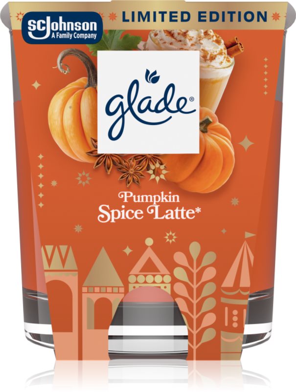GLADE Pumpkin Spice Latte NEW lumânare parfumată 112 g