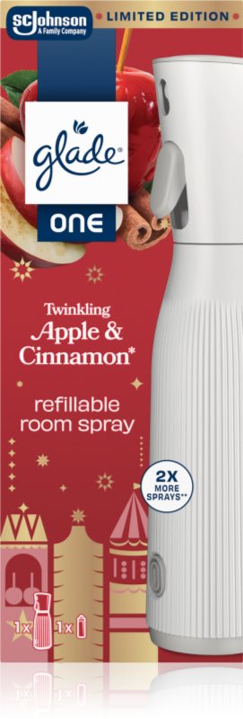 GLADE ONE Twinkling Apple & Cinnamon odorizant de camera reincarcabil 10 ml