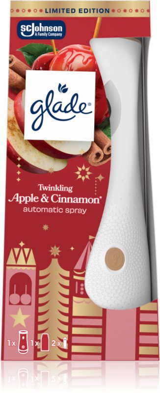 GLADE Automatic Spray Twinkling Apple & Cinnamon odorizant de aer automat cu reîncărcare 269 ml