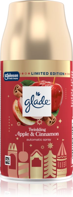 GLADE Automatic Twinkling Apple & Cinnamon automat de odorizare a aerului rezervă 269 ml