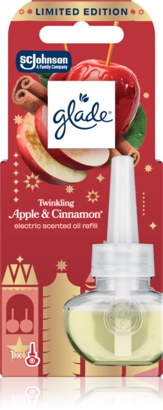 GLADE Twinkling Apple and Cinnamon rezervă pentru difuzorul electric 20 ml