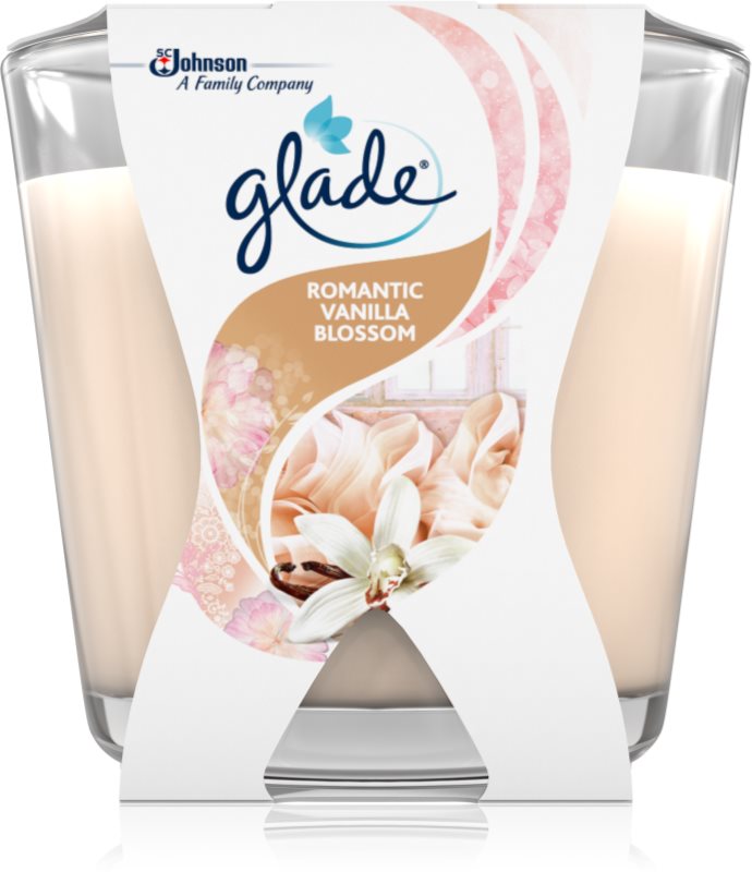 GLADE Romantic Vanilla Blossom lumânare parfumată 70 g