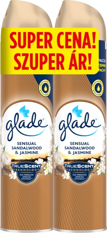 GLADE Sensual Sandalwood & Jasmine odorizant de camera duo 2x300 ml