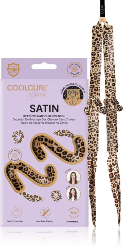 GLOV CoolCurl Satin Cheetah set pentru ondularea părului 1 buc