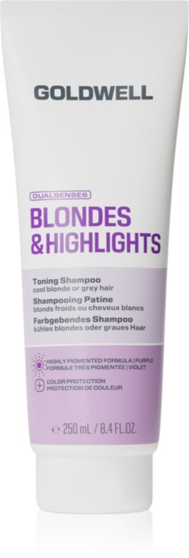 Goldwell Dualsenses Blondes & Highlights Toning Shampoo sampon tonifiant cu violete 250 ml