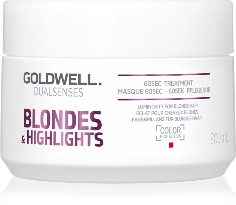 Goldwell Dualsenses Blondes & Highlights masca pentru regenerare neutralizeaza tonurile de galben 200 ml