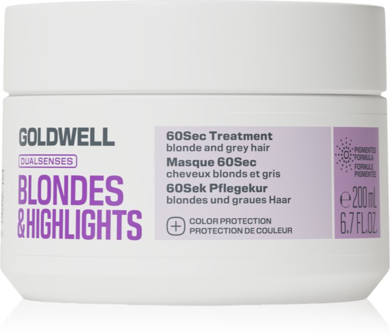 Goldwell Dualsenses Blondes & Highlights 60Sec Treatment tratament intens regenerativ pentru parul blond cu suvite 200 ml