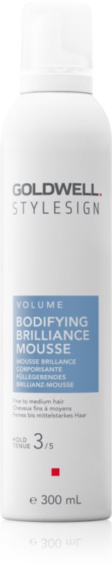 Goldwell StyleSign Bodifying Brilliance Mousse fixativ de păr pentru volum, cu fixare medie pentru o stralucire puternica 300 ml