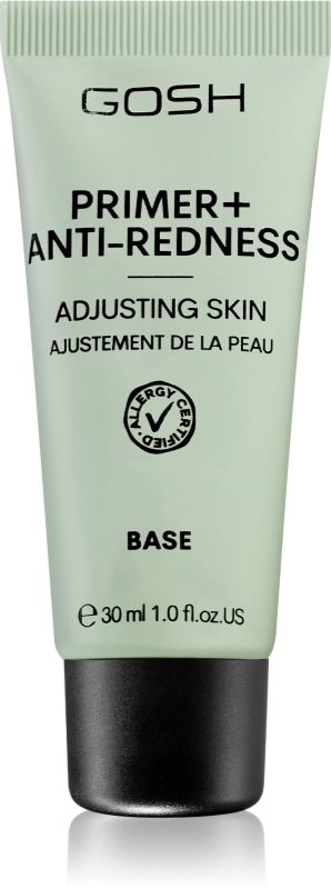GOSH COPENHAGEN Primer Plus + bază de machiaj împotriva înroșirii 30 ml