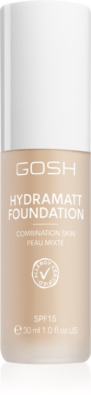 GOSH COPENHAGEN Hydramatt machiaj ușor de hidratare cu efect matifiant culoare 004R Light 30 ml