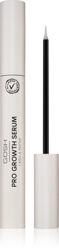 GOSH COPENHAGEN PRO Growth Serum ser vegetal cu efect de creștere pentru gene și sprâncene culoare Transparent 8 ml