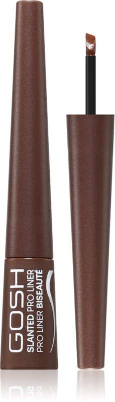 GOSH COPENHAGEN Slanted Pro Liner eyeliner culoare 003 Matt Brown 2.5 ml