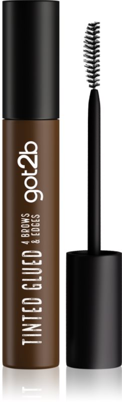 got2b Glued 4 Brows & Edges gel fixare pentru sprâncene 2in1 Tinted Brown 16 ml
