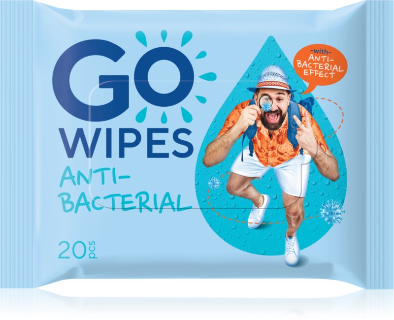 GoWipes Antibacterial Servetele umede cu efect revigorant cu efect antibacterian 20 buc