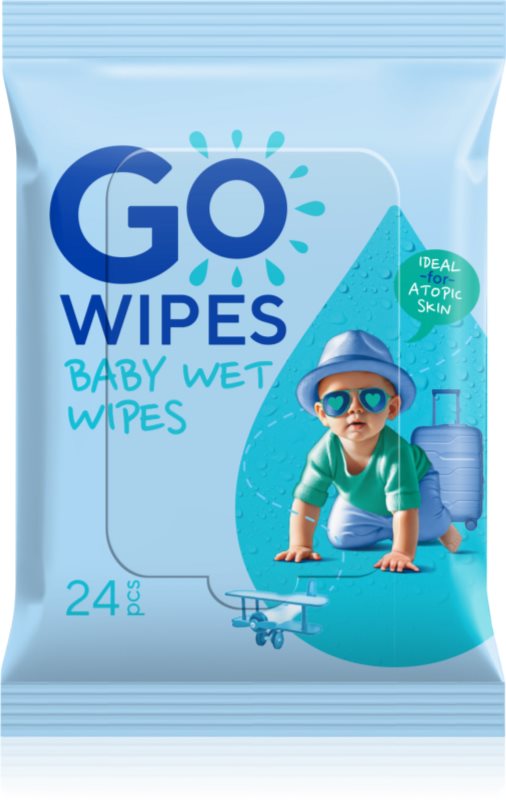 GoWipes Baby Wet Wipes servetele delicate pentru copii pentru piele foarte sensibila sau cu dermatita atopica 24 buc