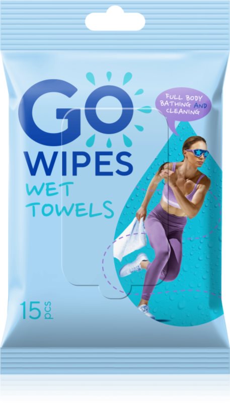 GoWipes Wet Towels prosoape umede cu efect revigorant 26x20 cm 15 buc