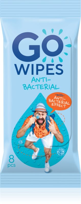 GoWipes Anti-Bacterial Effect Servetele umede cu efect revigorant cu efect antibacterian 10x8 buc