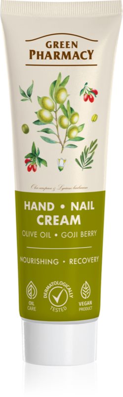 Green Pharmacy Olive & Goji Berry Hand & Nail Cream crema de maini 100 ml