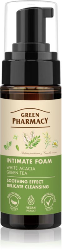 Green Pharmacy Acaccia & Tea spumă pentru igiena intimă 150 ml