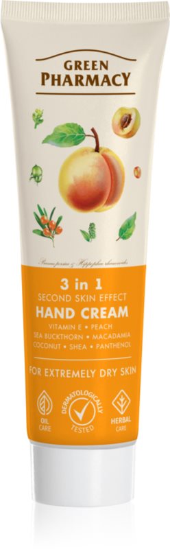 Green Pharmacy Peach maini si unghii pentru piele uscata 100 ml