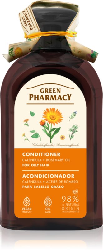 Green Pharmacy Calendula & Rosemary Conditioner balsam pentru par gras 300 ml