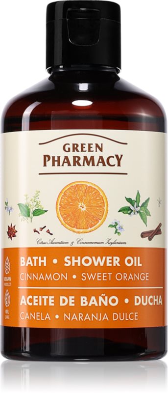 Green Pharmacy Cinnamon & Sweet orange Bath Oil ulei de dus scortisoara 250 ml
