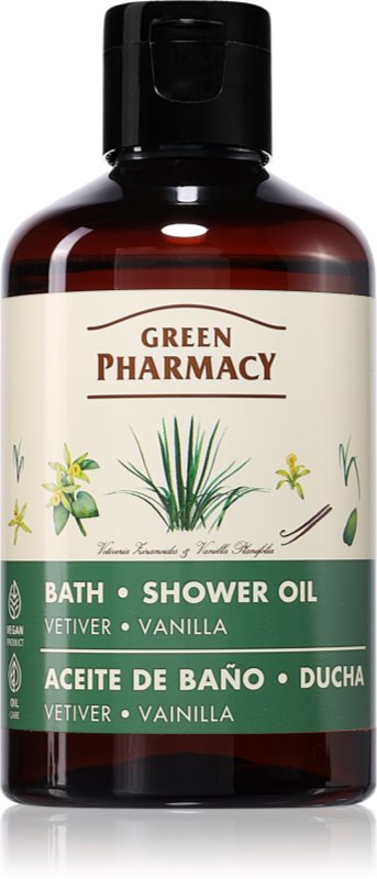 Green Pharmacy Vetiver & Vanilla șampon revigorant pentru păr și barbă cu vanilie 250 ml
