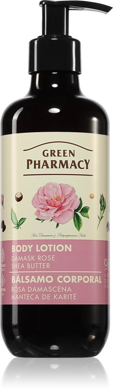 Green Pharmacy Damask Rose & Shea Butter Body Lotion lotiune de corp hranitoare 400 ml