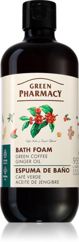 Green Pharmacy Green coffee & Ginger Oil Bath Foam spuma de baie 500 ml