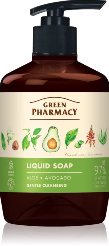Green Pharmacy Aloe & Avocado Săpun lichid pentru mâini 460 ml