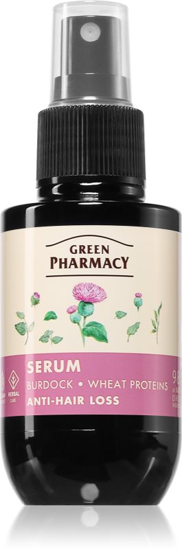 Green Pharmacy Burdock & Wheat proteins Care Serum ser impotriva caderii parului 100 ml