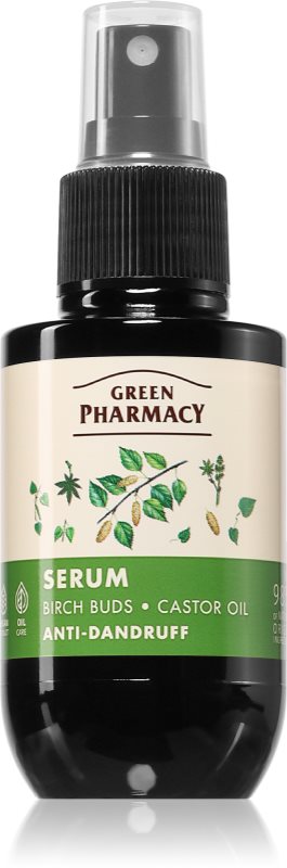 Green Pharmacy Birch Buds & Castol Oil Care Serum ser anti matreata 100 ml