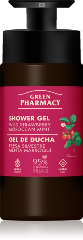 Green Pharmacy Wild Strawberry & Moroccan Mint Oil gel de duș 739 ml