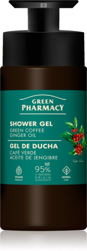 Green Pharmacy Green Coffee & Ginger Oil gel de duș 739 ml