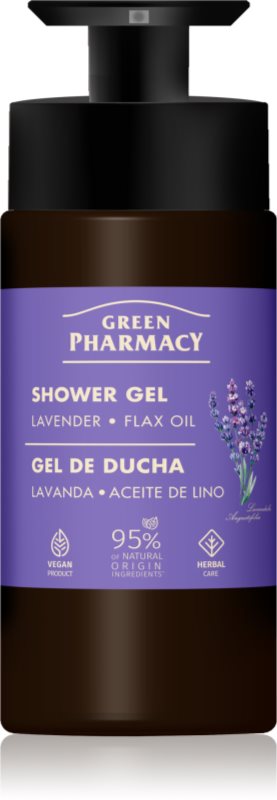 Green Pharmacy Lavender & Flax Oil gel de duș 739 ml