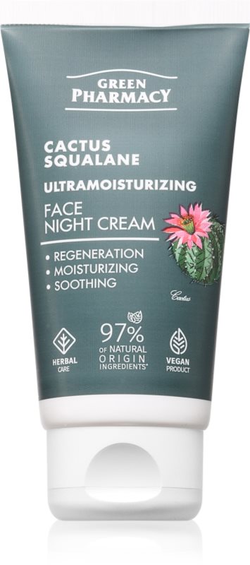 Green Pharmacy Cactus & Squalane Night Face Cream crema de noapte hidratanta 50 ml