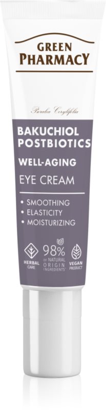 Green Pharmacy Bakuchiol & Postbiotics Eye Cream crema de ochi anti-imbatranire 15 ml