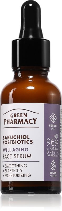 Green Pharmacy Bakuchiol & Postbiotics Serum ser facial anti-îmbătrânire 30 ml